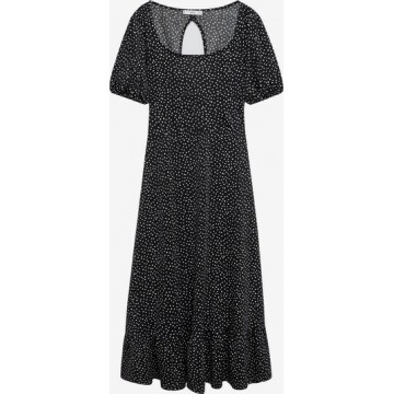 MANGO Kleid in schwarz / weiß