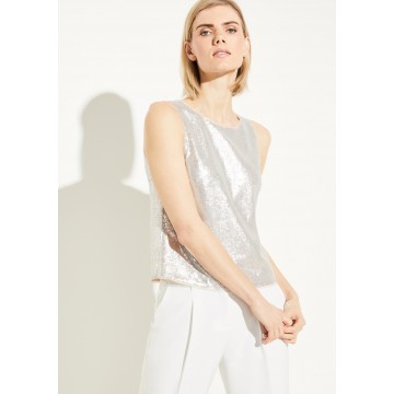 COMMA Bluse in silber