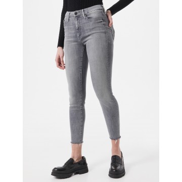 MOTHER Jeans 'The Looker Ankle Fray' in grey denim