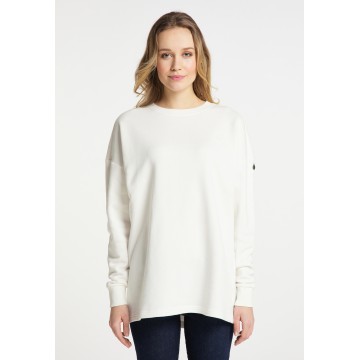 DreiMaster Vintage Sweatshirt in silber / weiß