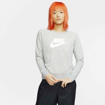 Nike Sportswear Sweatshirt 'Essential' in grau / weiß