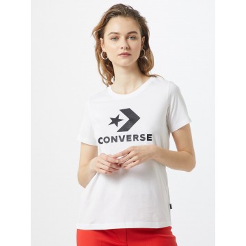 CONVERSE T-Shirt 'Star Chevron' in schwarz / weiß