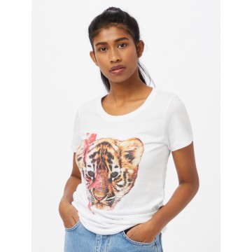 EINSTEIN & NEWTON T-Shirt 'Tigerzzard' in mischfarben / weiß